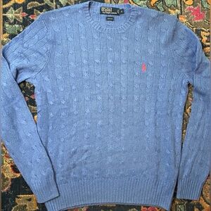 Polo by Ralph Lauren Silk Cable Knit Sweater